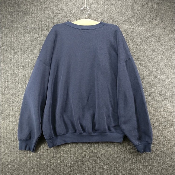 SCI Men's Snowshoe Pullover Sweatshirt Blue XXL Solid Embroidered Vintage USA - Picture 6 of 15